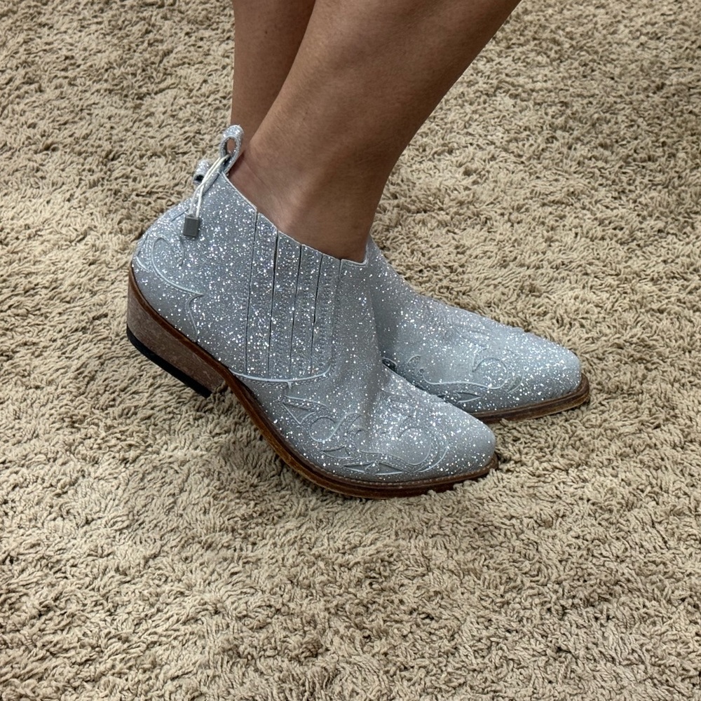 Golden Goose NEW Glitter Western Style Boots - Picture 4 of 9